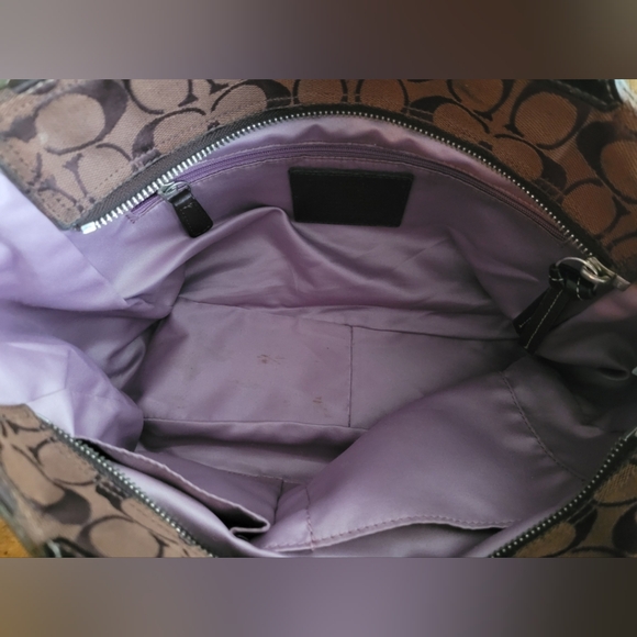 Coach Brown Signature Tote Bag - Picture 7 of 10